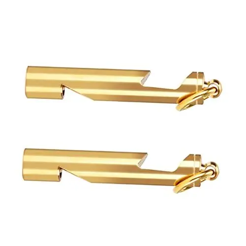 Produktbild: TOPBATHY Survival Golden Copper Whistle Flaschenöffner Notfall Lanyard Multi Usage Whistle Für Aktivitäten