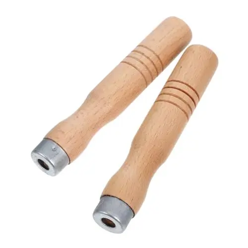 Produktbild: TOPBATHY Antihaft-topfgriff-ersatz 2 Stück Holzgriffe Für Bratpfannen Und Suppentöpfe