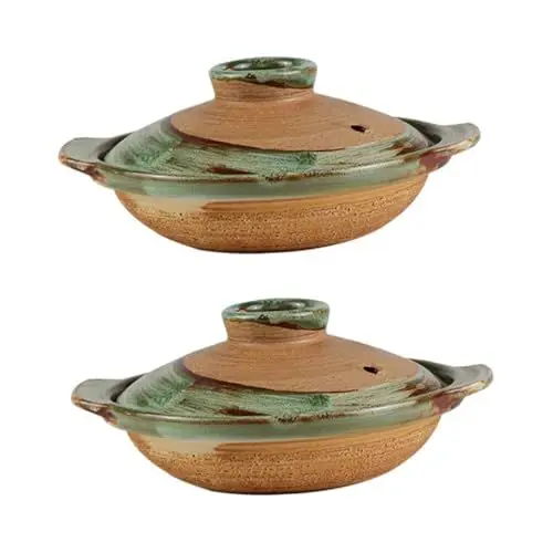 Produktbild: TOPBATHY 2St Terrakotta-Auflauf zu Hause Suppentopf für die Küche kleiner Topf Chinesischer Suppentopf pfannensets pfannkuchenwender cooker Kochtopf Auflauftopf Ton