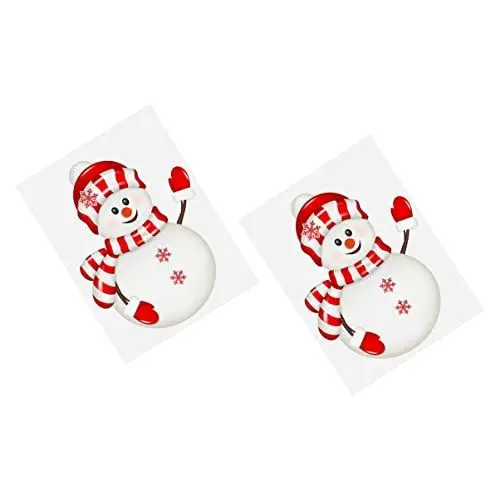 Produktbild: TOPBATHY Weihnachts-fensteraufkleber Mit Schneemann- 2 Bögen Festliche Weihnachtsaufkleber Für Glastüren Und Fenster