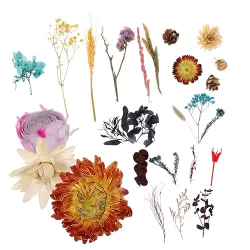 Produktbild: TOPBATHY 50g Mini Trockenblumen Boxen Mit Delikaten DIY Dried Flowers Für Bastelprojekte Pro Box Für Scrapbooking Nail Art Und Dekoration