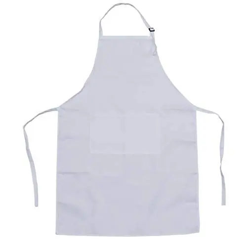 Produktbild: TOPBATHY Schürze Mit Verstellbarem Nackenband Und Latzschürze Für Küche Und Restaurant Weiss