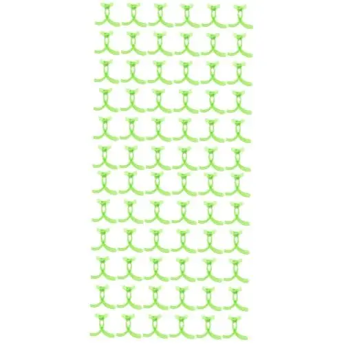 Produktbild: TOPBATHY 2 Sätze Malatang-clips Wiederverwendbarer Gemüseclip Aus Kunststoff Restaurant-gemüseclips Home-gemüse-clip Würzige Hot-pot-gemüseclips Plastik Light Green 50 Stück * 2