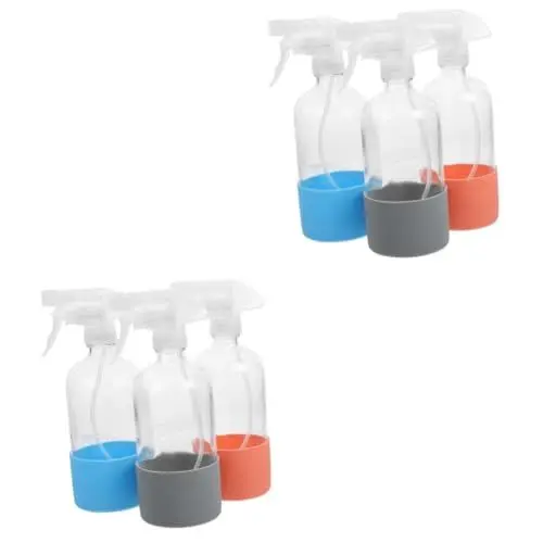 Produktbild: TOPBATHY 2 Sätze Sprühflasche Mit Silikonboden Düse Wasserspritzflasche Wieder Auffüllbar Spenderflasche Für Olivenöl Wiederverwendbare Sprühflasche Ölsprüher Reiseflaschen Glas 3 Stück * 2