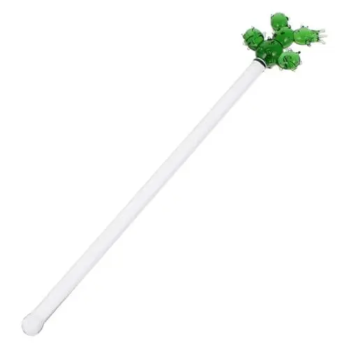 Produktbild: TOPBATHY 2 Stk Kaktus Rührstäbchen Rührer Trinken Stock Trinken -sticks Rührstab Fruchtsaftgetränke Transparenter Rührer Mixstab Für Früchte Cocktailrührer Glas Wiederverwendbar