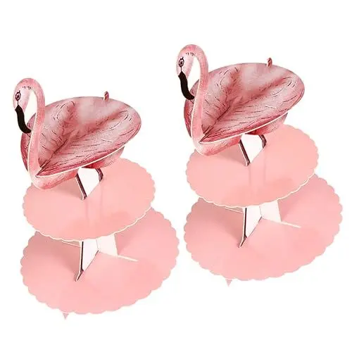 Produktbild: TOPBATHY 2 Stk Kuchenstand Getränkestand Obsttablett tortendeko einschulung Ausstellungsregale Cupcake-Ständer aus Papier Cupcake-Halter Pappbecher schmücken Kuchen Turm Ausstellungsstand