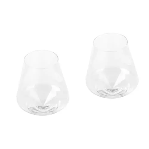 Produktbild: TOPBATHY 2stücke Transparentes Whiskyglas Kreative Trinkbecher Für Whisky Wein Und Bier Für Partys Hochzeiten Und Besondere Anlässe Leicht Zu Reinigen Design