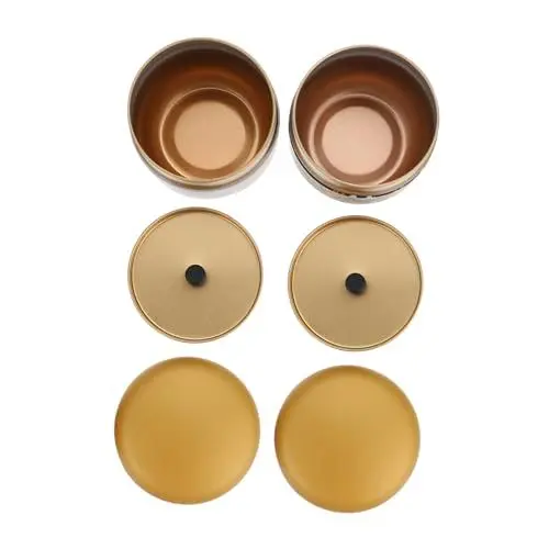 Produktbild: TOPBATHY 2stücke Eisenteedose Mit Gedrucktem Muster Praktischer Teehalter Vorratsbehälter Aus Zierliche Aufbewahrungsbox Für Teeblätter Teedose Mit Exquisiter Verarbeitungsqualität