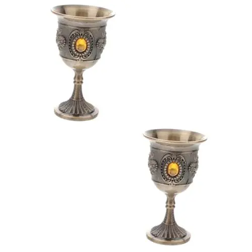 Produktbild: TOPBATHY 2 Stück Weinglas Mit Teesieb Und Dekorativer Weinbecher Ausgefallene Gläser Weinkelch Für Bar Martini Weinbecher Whiskykelch Rotweinkelch Weinbehälter Mini Wein