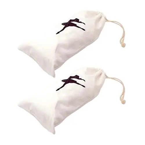 Produktbild: TOPBATHY 2st Ballerina-Tasche Tanzgags Für Mädchen Tasche Für Ballettschuhe Ballett Accessoires Balletttasche Tasche Für Spitzenschuhe Tanztasche Segeltuch Yoga-Schuhe Tragbar Fräulein Weiß