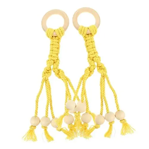 Produktbild: TOPBATHY 2stücke Bananen-hängeseil Aus Makramee Obst-aufhänger Zum Trocknen Von Gemüse Haken Für Bananen Und Zwiebeln Schrank Obst-hängematte Für Küche Und Balkon