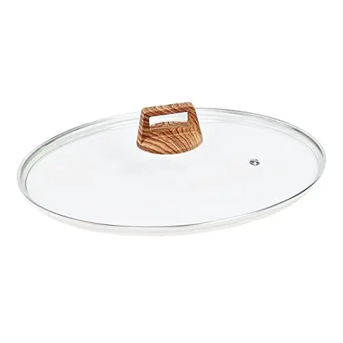 Produktbild: TOPBATHY 2st Bratpfanne Glasdeckel Küchentopf Versorgung Runde Lebensmittelabdeckung Tragbarer Topfdeckel Universelle Topfabdeckung Topfdeckel Für Den Haushalt Rundes Rostfreier Stahl