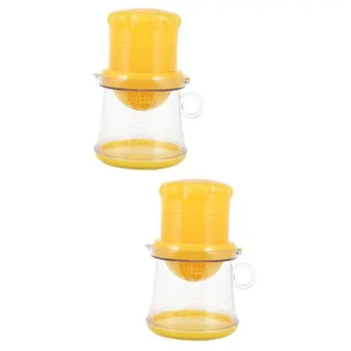 Produktbild: TOPBATHY 2st Entsafter Tragbarer Smoothie-mixer Handmixer Handpresse Obstpresse Zitronenreibe Manuelle Obstpresse Zitrusreibahle Zitronen-limetten-presse Handgeführte Fruchtpresse Abs