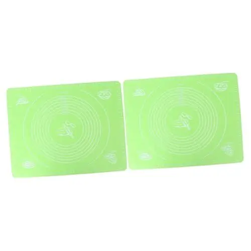 Produktbild: TOPBATHY 2st Gebäckmatte Backform Antihaft-backmatte Gebäckunterlage Xl Backunterlage Rutschfest Pizzarollmatte Backunterlage Extra Groß Messmatte Macaron-backmatte Teigrollmatte