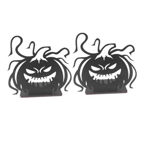 Produktbild: TOPBATHY Edler Halloween Kürbis Kerzenständer Für Wohnzimmer Duftkerzen Holzmaterial Schwarz Mz818 Design