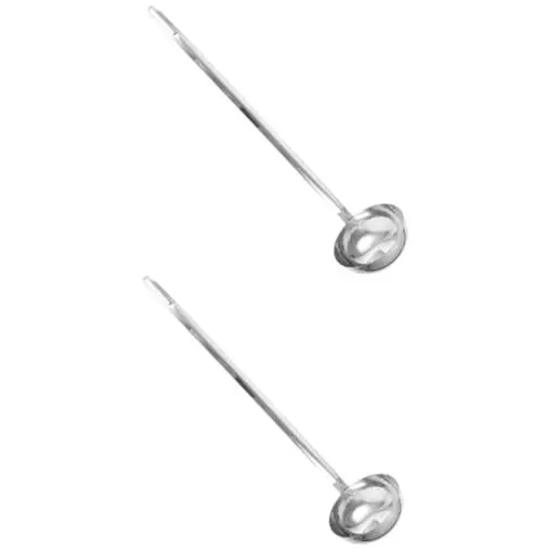 Produktbild: TOPBATHY 2st Löffel Aus Edelstahl Küchenlöffel Zum Kochen Rührkelle Gießkelle Löffel Soße Suppenlöffel Große Schöpfkelle Edelstahllöffel Schüttrand Ölkelle Rostfreier Stahl Wok-löffel Chili