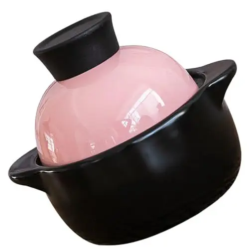 Produktbild: TOPBATHY 2st Mini-auflauf Töpferton-kochtopf Förmchen Mit Deckel Milchtopf Heißer Topf Kochtopf Für Die Küche Haushalt Auflauf Hot-pot-auflauf Multifunktionaler Schmortopf Küchenkasserolle