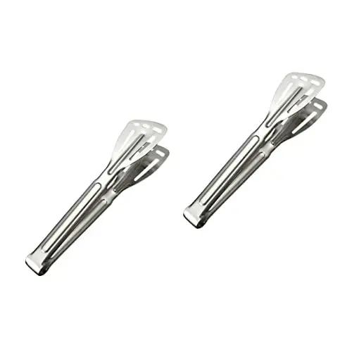 Produktbild: TOPBATHY 2st Verbrühschutzzange Für Speisen Essensclips Backzangen Steak-clip Outdoor-accessoire Dessertzange Brotzange Grillzange Gebäckzange Buffet Rostfreier Stahl