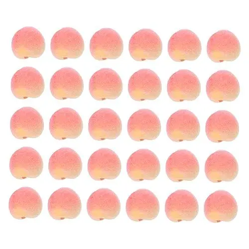 Produktbild: TOPBATHY 30st DREI Dimensionale Simulation Pfirsich Desktop- Multifunktions-Mini-pfirsiche Entzückendes Pfirsichdekor Desktop-pfirsich- Gefälschte Pfirsiche Künstlich Schaum Obst