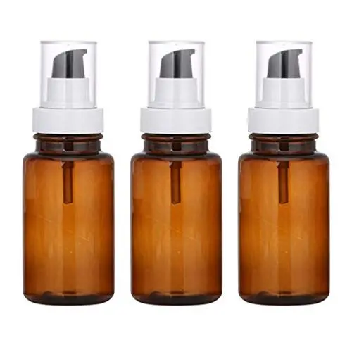 Produktbild: 100ml Kunststoff Airless Pumpspender Leer, 3Pcs Pumpflasche, Reise Spenderflasche, Plastikflaschen für Kosmetik, Creme Make-Up Kosmetische Stroage Flaschen