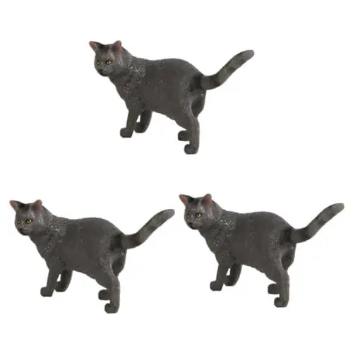 Produktbild: TOPBATHY 3St Animal Figures Animal Toys malzubehör Tierfigur malerzubehör Wohnkultur Modelle gefälschte Katzenverzierung künstliche Katzendekoration gelbe Katze schmücken Ornamente Kind