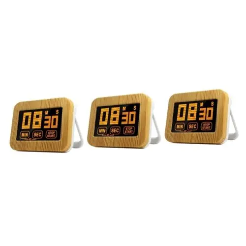 Produktbild: TOPBATHY 3-teiliger Küchentimer Für Zuhause Digitaler Kochtimer Touchscreen Magnetischer Countdown-Timer Für Den Täglichen Gebrauch