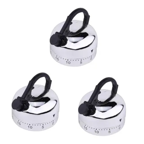 Produktbild: TOPBATHY 3St Backerinnerung Kochtimer mechanische Zeitschaltuhr Koch-Timer-Uhr Outdoor- süß Eieruhr Küchentimer Küchenuhr Countdown-Timer