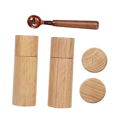 Produktbild: TOPBATHY 3-teiliger Pfefferstampfer Aus Holz Manueller Kreuzkümmel-pfefferstampfer Für Pfeffer Leicht Zu Reinigen Verwenden Sie Ihn Zum Kochen