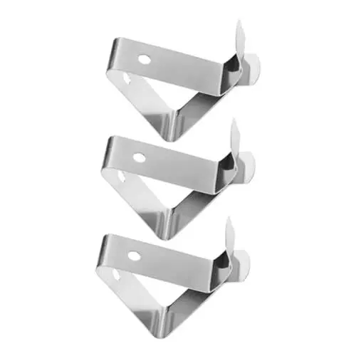 Produktbild: TOPBATHY Thermometer-klemme Aus Edelstahl 3 Stück Topf-Clips Für Temperatursonde Fleischsonde Grill-Clips