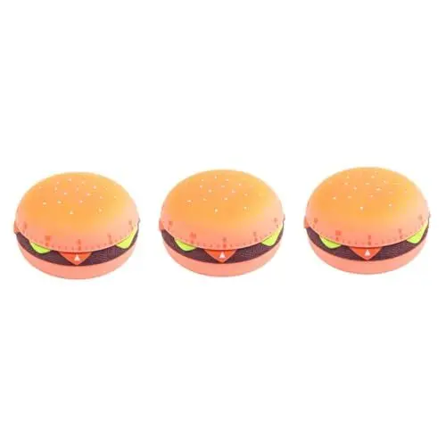 Produktbild: TOPBATHY 3St Timer magnetisches Werkzeug Countdown-Erinnerung Kochtopf Laute Glocke gekochte Eieruhr Küchenuhr Backzubehör zeitliche Koordinierung Hamburger Student Plastik