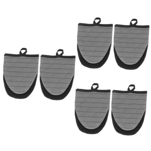 Produktbild: TOPBATHY 3paare Hitzebeständige Ofenhandschuhe Für Küche Und Grill Isolierte Backhandschuhe Für Sicheres Backen Und Grillen Und Komfortabel Schützt Vor Verbrennungen