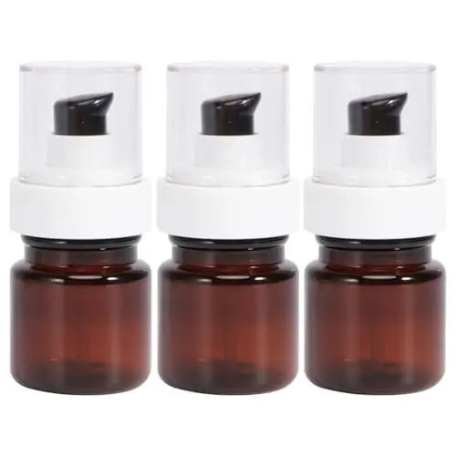Produktbild: 40ml Leere Luftlose Pumpe Flaschen 3pcs Nachfüllbare Kunststoff Vakuumpumpe Pressflaschen für Lotion Parfüm Ätherisches Öl Foundation Flüssiger Toner