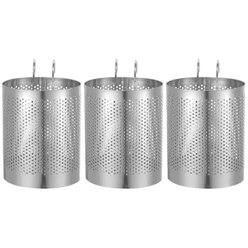 Produktbild: TOPBATHY 3 Stk Essstäbchenhalter zum Aufhängen, Metall, Küchenutensilien-Organizer, Hängender Stäbchenständer, Silber