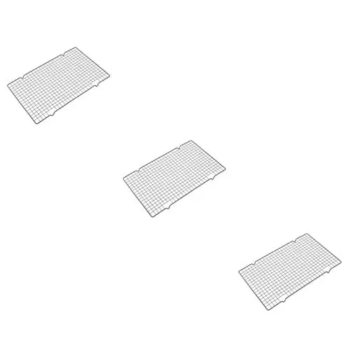 Produktbild: TOPBATHY 3 Stück Antihaft Rack Kühlregal Keksregal Gebäckregal Kuchenregal Backregal