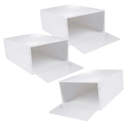 Produktbild: TOPBATHY 3stücke Stapelbare Transparente Schuhkartons Aus Pp-material Aufbewahrungsboxen Für Schuhe Organizer Für Schränke Bett Schuhaufbewahrungsboxen Funktion Für Damenschuhe