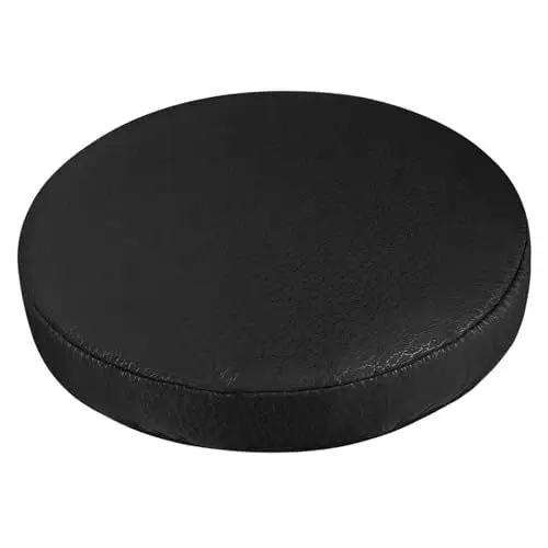 Produktbild: TOPBATHY 3st Kissen Für Esszimmerstühle Im Freien Schwarze Outdoor-stühle Bartisch Im Freien Hockerabdeckungen Sattelhockerkissen Runde Stuhlhusse Kissenbezug Puff Draussen Hocker Abdeckung