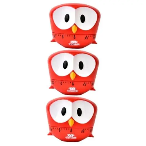 Produktbild: TOPBATHY 3 Stücke Adler Form Küche Mechanische Timer Große Countdown Für Kochen Zu Hause Klassenzimmer Erinnerung