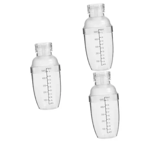 Produktbild: TOPBATHY 3st Schnee-gramm-cup -handshaker Shaker Trinken Klarer Cocktailshaker Transparenter Getränkeshaker Transparenter Shaker Weinmischbecher Cocktailmixer Milchteekocher Stk
