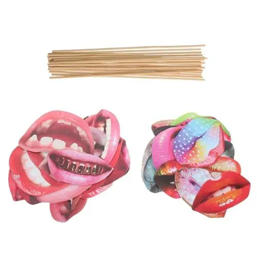 Produktbild: TOPBATHY 40-teilige Party-Foto-Requisiten Selfie-Lippen Fotoautomaten-zubehör Lustige Mund-Lippen-Masken Für Hochzeits- Und Geburtstagsveranstaltungen