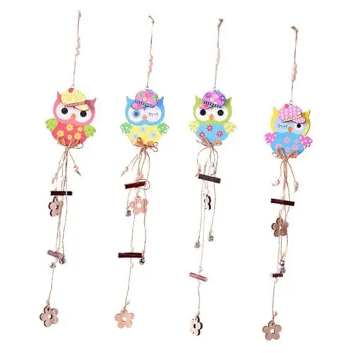 Produktbild: TOPBATHY Ostern Eule Glocke Ornament Eule Für Home Festival Hängende Dekoration 4 Stück