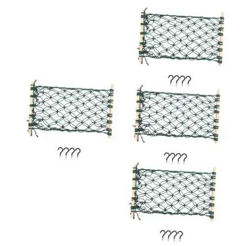 Produktbild: TOPBATHY 4 Sätze Hängende Obsthängematte Hängender Obstnetzkorb Hängematte Zur Aufbewahrung Von Obst Boho-körbe Küchenkorb Hängender Gemüsekorb Bananenhalter Spitze Obststand Baumwollseil