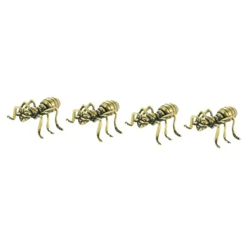 Produktbild: TOPBATHY 4 Stück Ameisen Ornamente Ameisen Figur Auto Ornament Figuren Gold Weihnachten Mini Figuren Baumskulptur Mini Ameisen Skulptur Ameisen Dekoration Ameisen Ameisen Figur