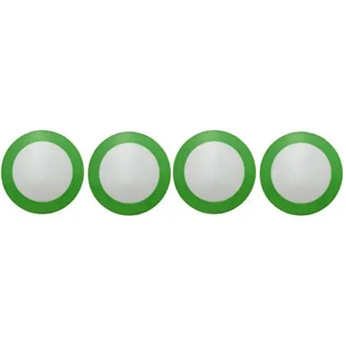 Produktbild: TOPBATHY 4 Stück Backmatte aus Silikon Backmatte für den Grill Grillmatten Green