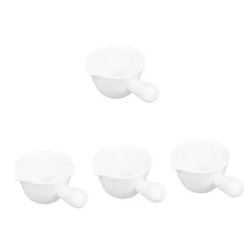 Produktbild: TOPBATHY 4 Stück Espressotassen Sojasauce-Teller Milchaufschäumkännchen Espressokanne Snackschale keramikschüssel Saucen-Tauchbecher Gewürzbecher aus Porzellan Aromaschale Weiß