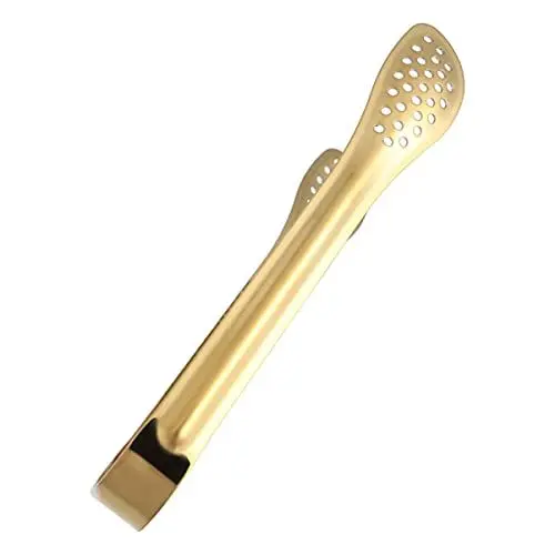 Produktbild: TOPBATHY 4 Stück Lebensmittelclip Bratzange Dessertzange eiswürfel Papierbecher lebensmittelzange aus edelstahl Kuchen Food-Clip Koriander Brotklammer Rostfreier Stahl