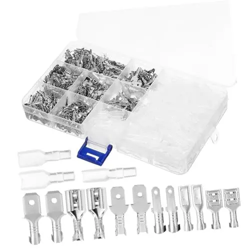 Produktbild: TOPBATHY 540 Teiliges Verdrahtungskabel 12 Mm Hülse Elektronik Audio Steckverbinder Stecker Buchsen Lautsprecher Kit Für Terminal Und Auto Mit Elektrischen Crimp Anschlüssen