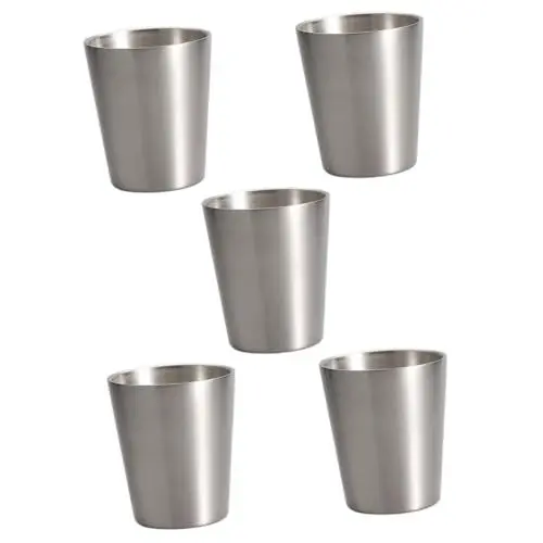 Produktbild: TOPBATHY 5St becher edelstahl edelstahltasse stainless steel cup Vakuum Pint-Becher-Becher Gläser Espressotassen Metallbecher Stahlschuss Erwachsener -Set Kinderkleidung Kaffee