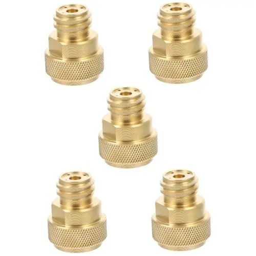 Produktbild: TOPBATHY 5 Sätze Sodawasserherstellungszylinder Co2 Kanister Gazogene Adapter Sodawasseradapter Limonaden Co2 Tank Sodawasserherstellungsanschluss Sodabrunnenmaschine Messing Golden