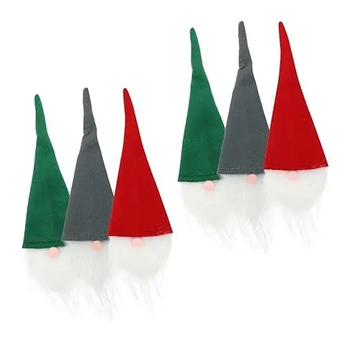 Produktbild: TOPBATHY 6St Alter Mann Weinflaschen set flaschenverpackung weihnachten flaschenüberzug weihnachten Löffel- -Tasche Besteckhalter deko geschirr Serviette schmücken Besteckständer
