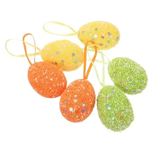 Produktbild: TOPBATHY Ostern Dekorationen Hängen Ostern Farbstoff Ostern 6 Stücke Ostern Decor Leichte Hängen Ornament